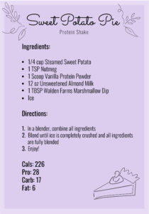 Sweet Potato Pie Protein Shake Recipe